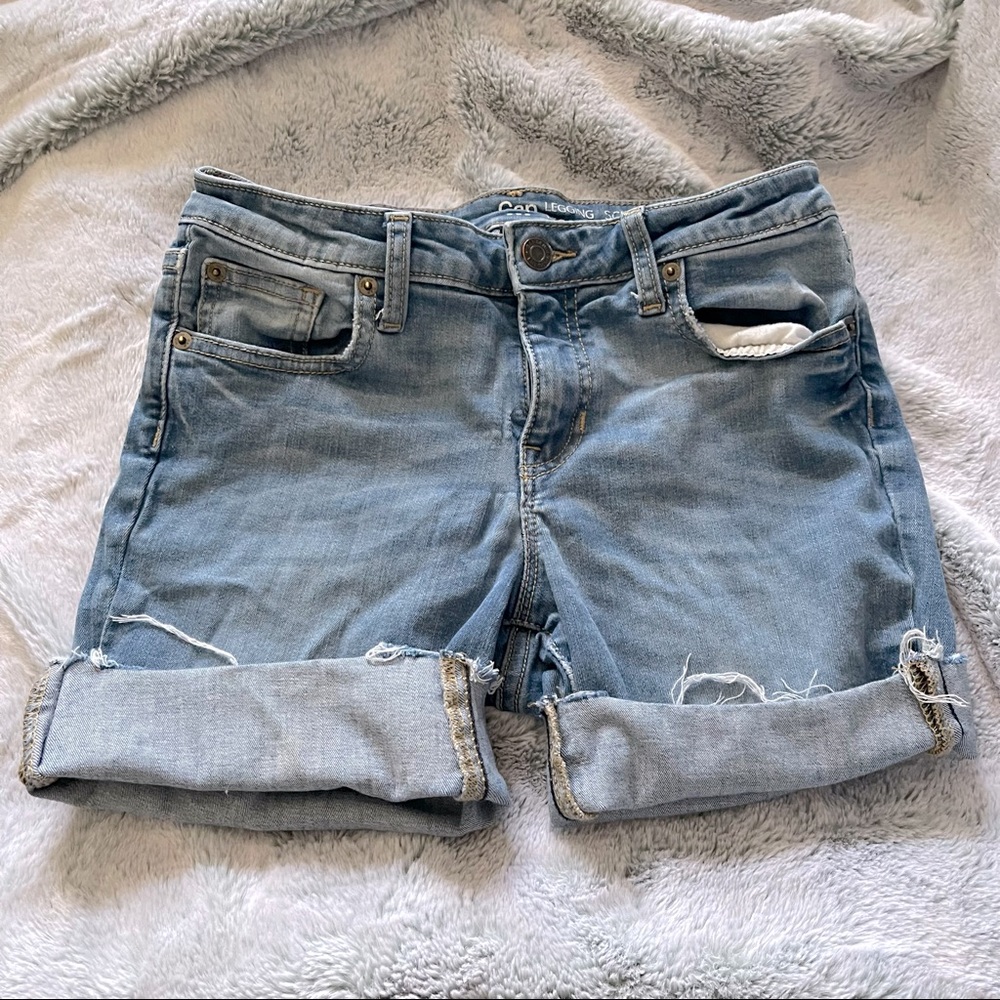 GAP Sculpted Legging CutOff Jean Shorts Size 4/27